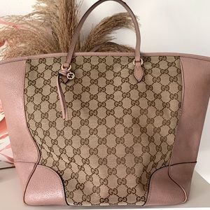 Gucci Bree Zippered Monogram Tote